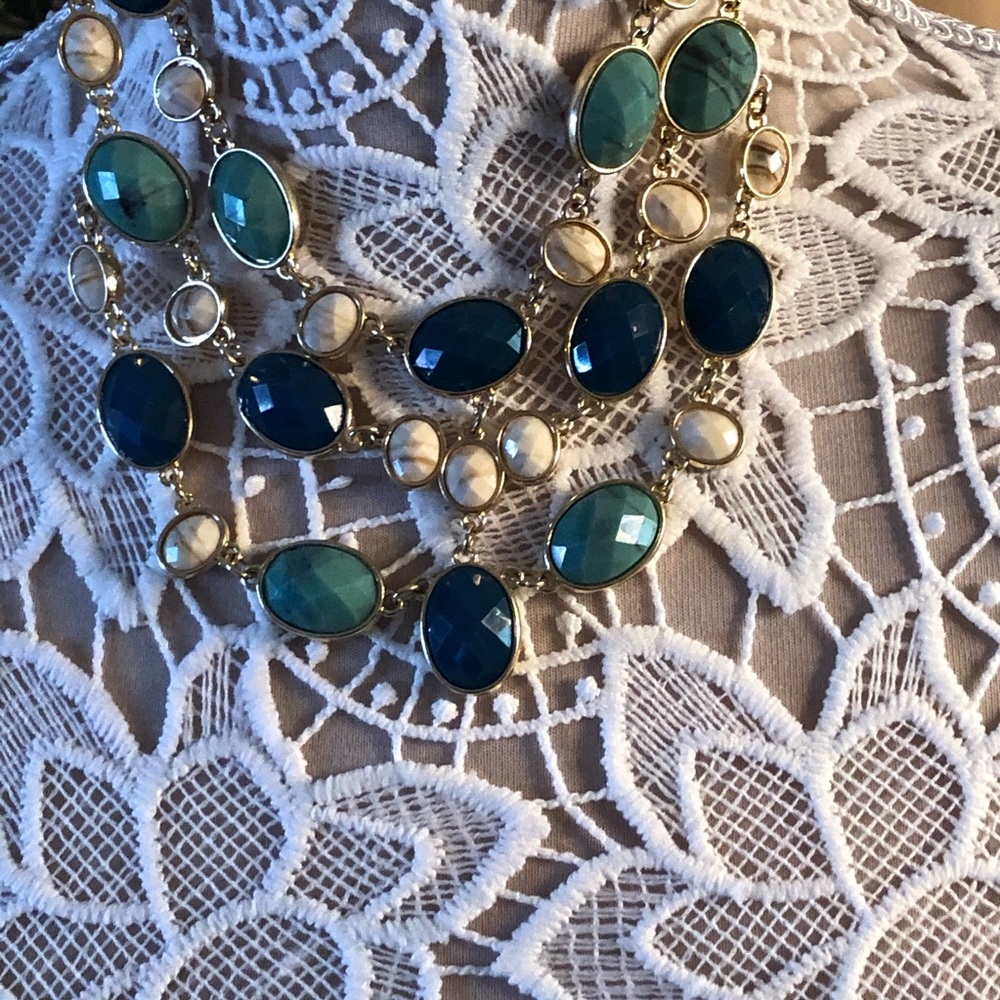 Multi Colored Stone Necklace - image 4